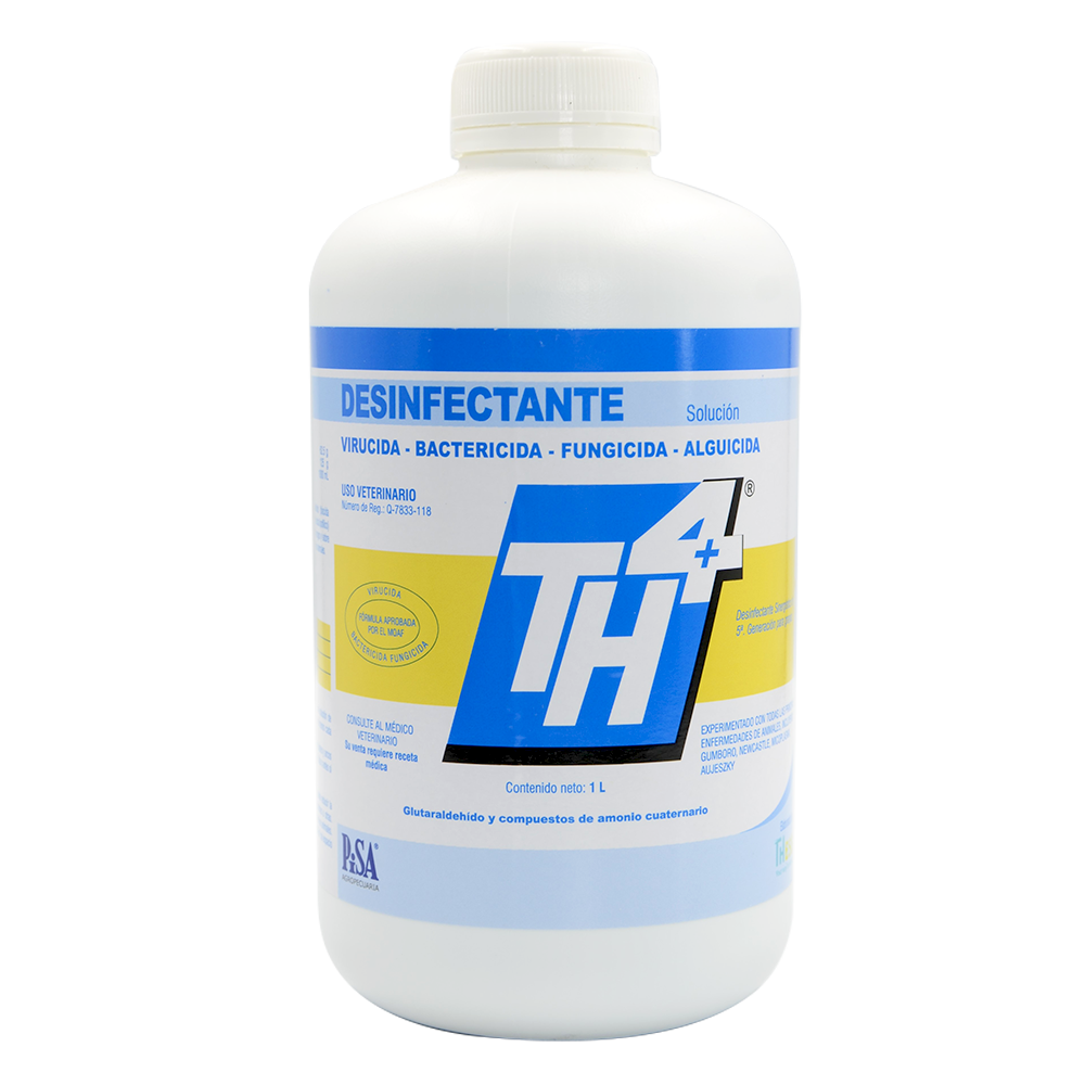 TH4 + ENVASE DE 1 LITRO (GLUTARALDEHIDO Y SALES CUATERNARIAS DE AMONIO)