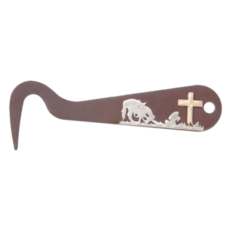 TOUGH 1 ANTIQUE BROWN HOOF PICK