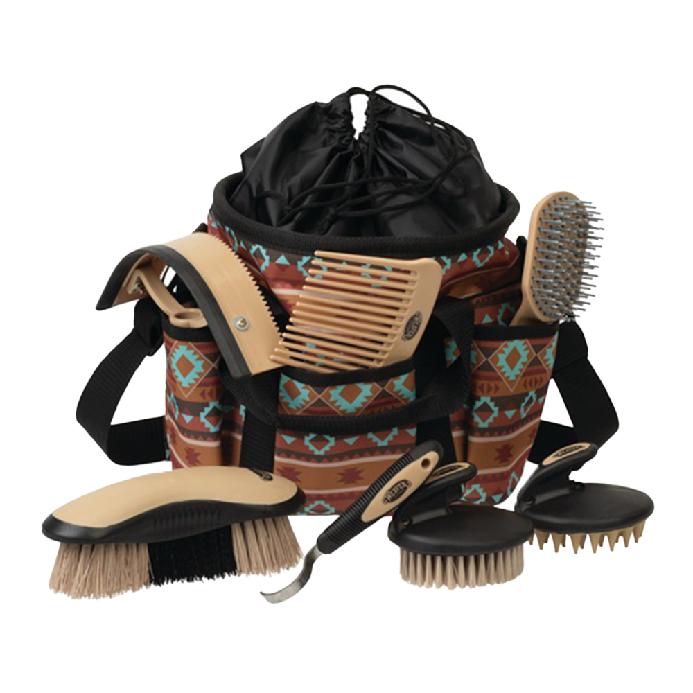 WEAVER KIT DE GROOMING CON 7 CEPILLOS VARIADOS (CAFE)