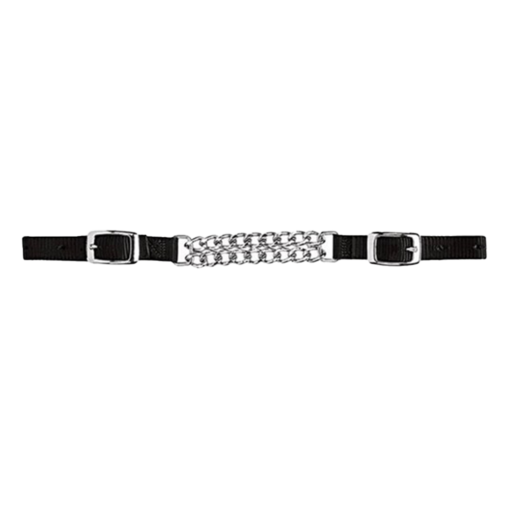 WEAVER BARBADA DE NAILON CON CADENA DE DOBLE ESLABÓN DE 4 1/4'' (NEGRO)