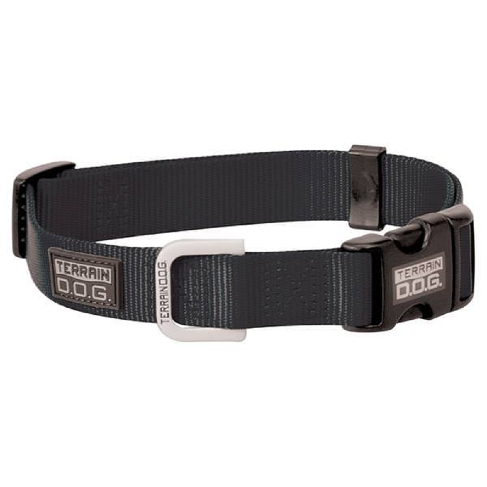 COLLAR PARA PERROS SNAP-N-GO AJUSTABLE DE NYLON (SMALL)(NEGRO)