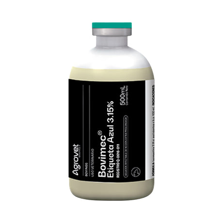 BOVIMEC ETIQUETA AZUL 3.15% 500 ML SOLUCION INYECTABLE (IVERMECTINA 3.5%)