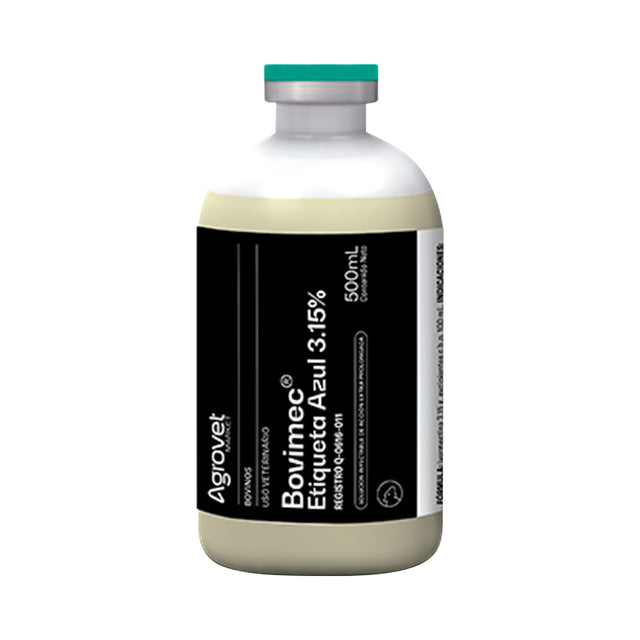 BOVIMEC ETIQUETA AZUL 3.15% 500 ML SOLUCION INYECTABLE (IVERMECTINA 3.5%)