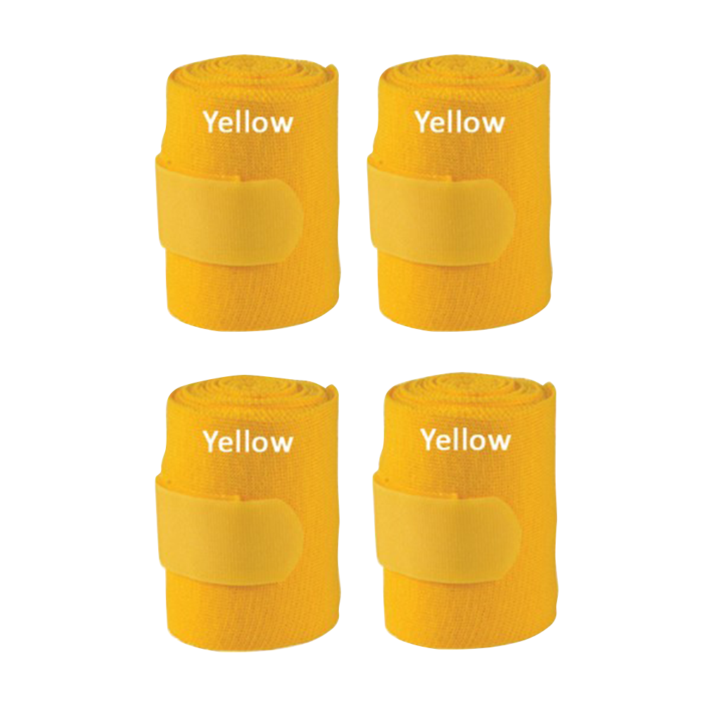 JACKS COTTON TURF BANDAGES 4'' X 9''  (VENDAS PARA CARRERAS) (YELLOW)