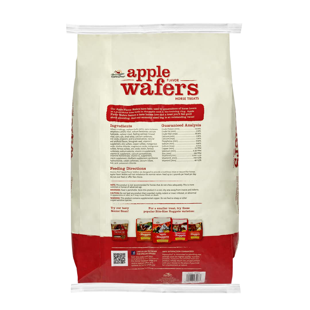 PREMIOS APPLE WAFERS 20 LBS SABOR MANZANA
