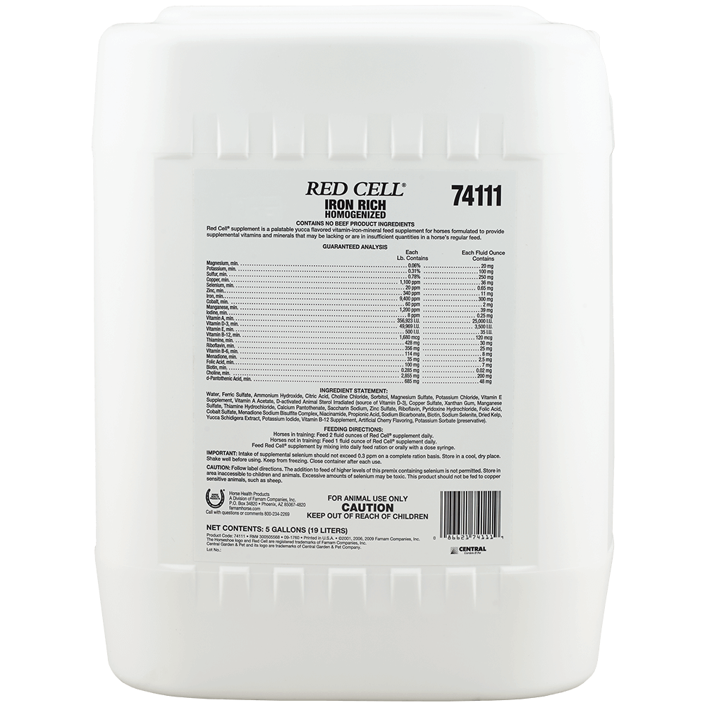 RED CELL (SUPLEMENTO VITAMINICO PARA EQUINOS)