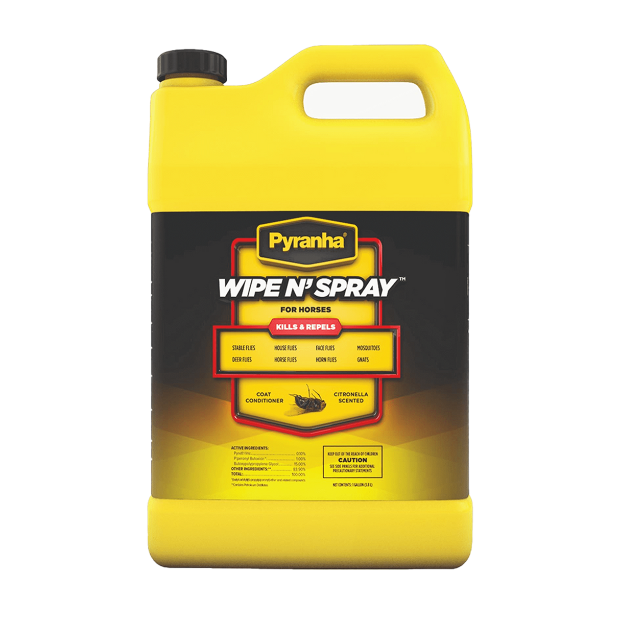 PYRANHA WIPE N' SPRAY INSECTICIDA PARA CABALLOS DE APLICACION DIRECTA