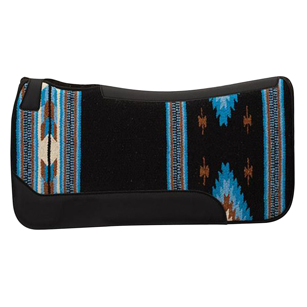 WEAVER SUADERO DE FIELTRO DE MEZCLA DE LANA DE TEJIDO UNICO 31"X32" (NEGRO/AZUL)