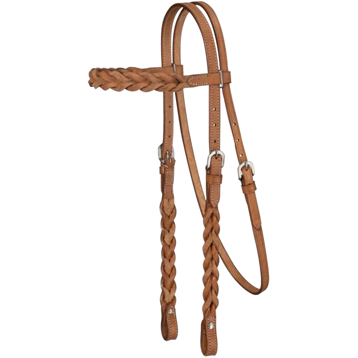 TOUGH 1 ROYAL KING CABEZADA DE PIEL TRENZADA