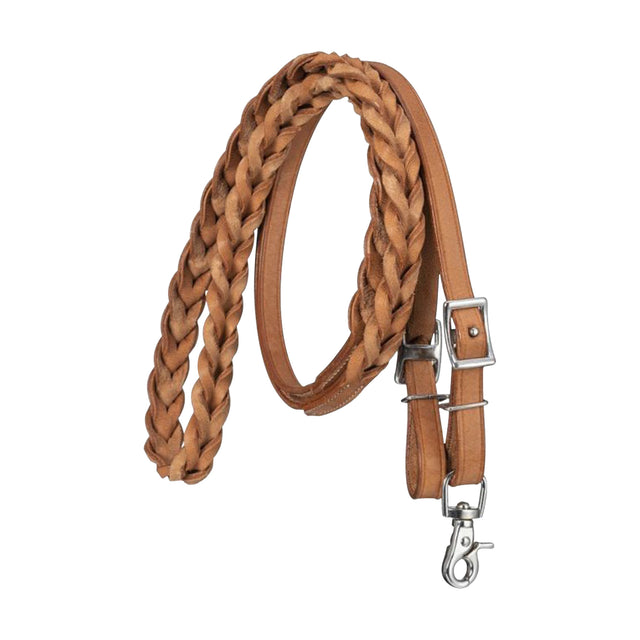 TOUGH 1 ROYAL KING RIENDAS DE PIEL TRENZADO (CAFE CLARO)