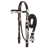 TOUGH 1 CONJUNTO CABEZADA Y RIENDAS DE CUERO ROYAL KING V BROWBAND