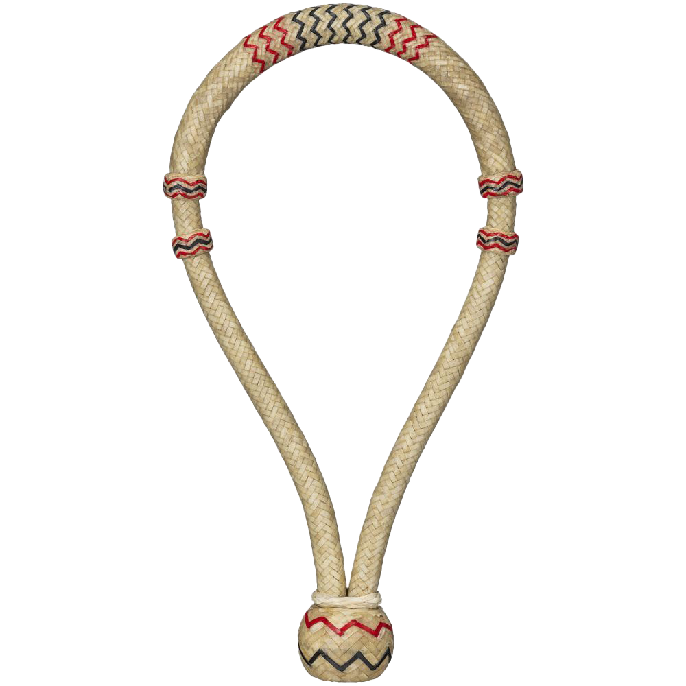 TOUGH 1 BOSAL DE CUERO CRUDO ROYAL KING DELUXE 5/8'' (CRUDO/ROJO/BLANCO)