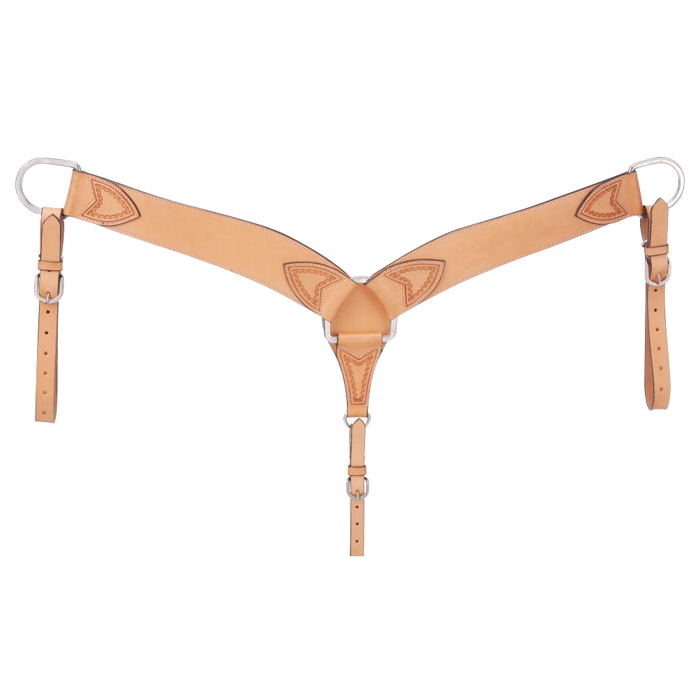 TOUGH 1 PECHERA CURVA DE CUERO RANCHERA ROYAL KING BASKET (CAFE CLARO)