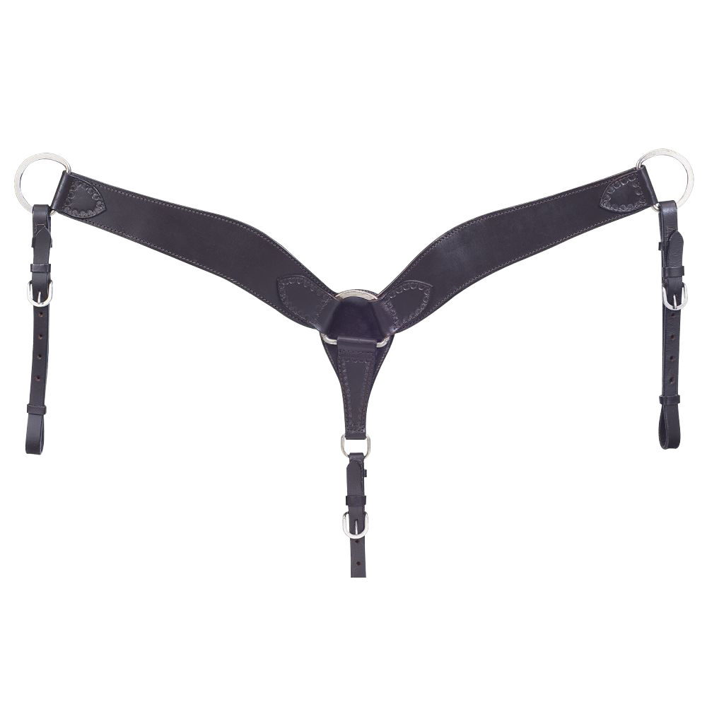 TOUGH 1 PECHERA CURVA DE CUERO RANCHERA ROYAL KING BASKET (CAFE OBSCURO)