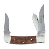 SHOWMAN TRIPLE EDGE NAVAJA PLEGABLE (MANGO DE PALO DE ROSA)