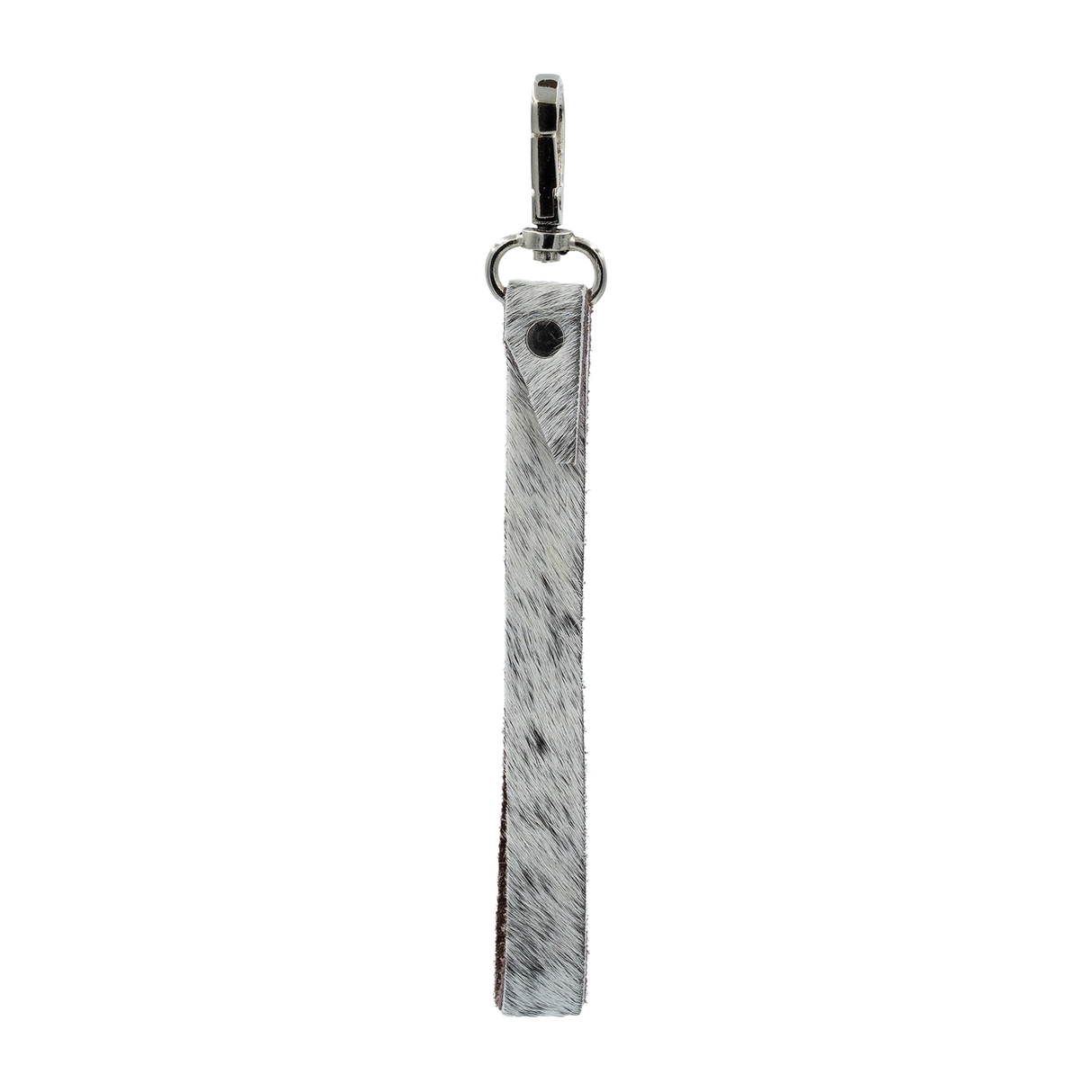 SHOWMAN HAIR ON COWHIDE WRISTLET LOOP (CLIP LLAVERO)