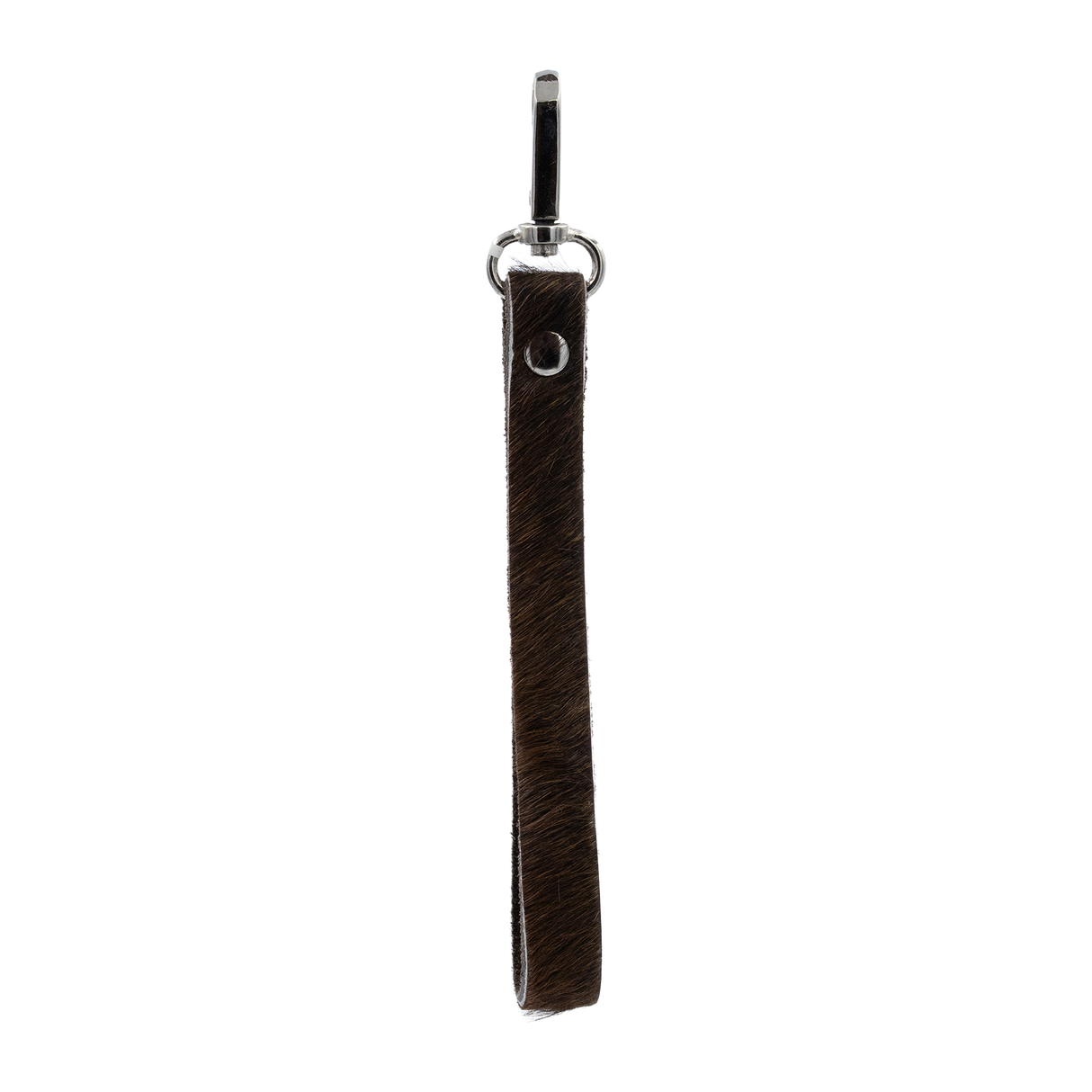 SHOWMAN HAIR ON COWHIDE WRISTLET LOOP (CLIP LLAVERO)