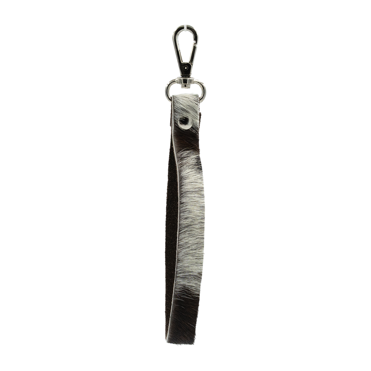 SHOWMAN HAIR ON COWHIDE WRISTLET LOOP (CLIP LLAVERO)
