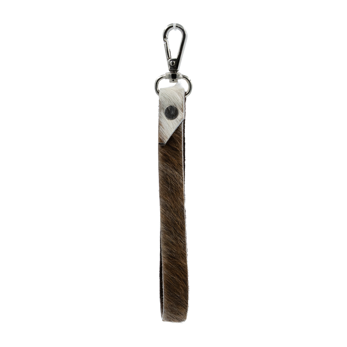 SHOWMAN HAIR ON COWHIDE WRISTLET LOOP (CLIP LLAVERO)