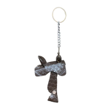 SHOWMAN LLAVERO DE SILLA DE MONTAR EN CUERO MARRON