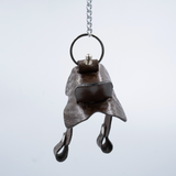 SHOWMAN LLAVERO DE SILLA DE MONTAR EN CUERO MARRON