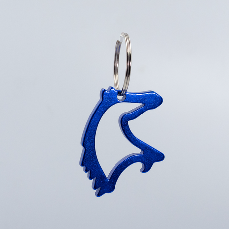 SHOWMAN LLAVERO Y DESCORCHADOR EN FORMA DE CABEZA DE CABALLO DE ALUMINIO 1 1/3''