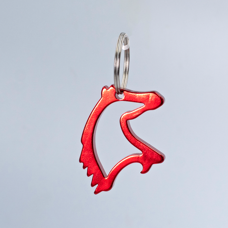 SHOWMAN LLAVERO Y DESCORCHADOR EN FORMA DE CABEZA DE CABALLO DE ALUMINIO 1 1/3''