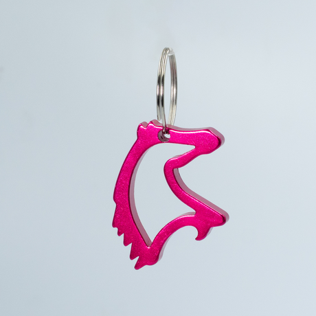 SHOWMAN LLAVERO Y DESCORCHADOR EN FORMA DE CABEZA DE CABALLO DE ALUMINIO 1 1/3''