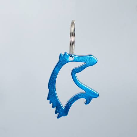 SHOWMAN LLAVERO Y DESCORCHADOR EN FORMA DE CABEZA DE CABALLO DE ALUMINIO 1 1/3''