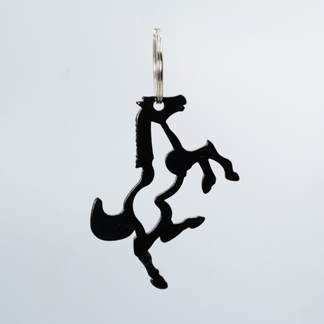 SHOWMAN LLAVERO Y DESCORCHADOR EN FORMA DE CABALLO DE ALUMINIO DE 2.5''