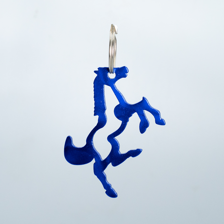 SHOWMAN LLAVERO Y DESCORCHADOR EN FORMA DE CABALLO DE ALUMINIO DE 2.5''