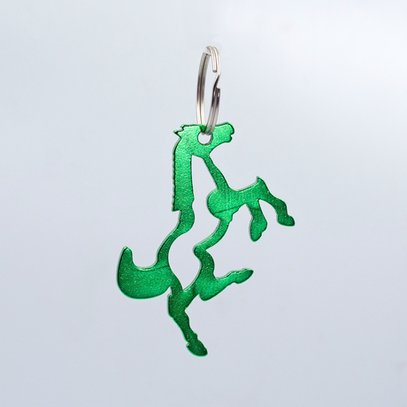 SHOWMAN LLAVERO Y DESCORCHADOR EN FORMA DE CABALLO DE ALUMINIO DE 2.5''