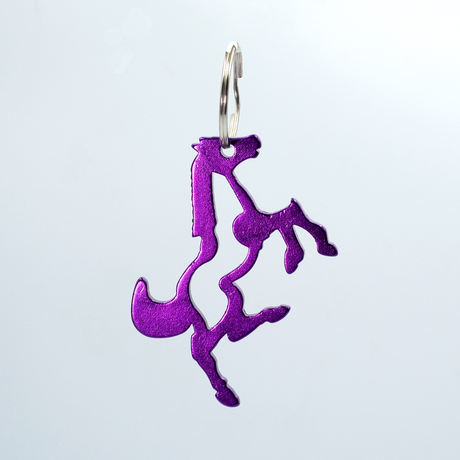 SHOWMAN LLAVERO Y DESCORCHADOR EN FORMA DE CABALLO DE ALUMINIO DE 2.5''