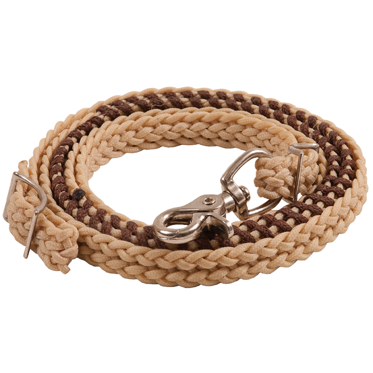 MUSTANG RIENDA DE CONCURSO ENCERADA Y CON CORDONES 3/4" X 8 FT