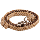 MUSTANG RIENDA DE CONCURSO ENCERADA Y CON CORDONES 3/4" X 8 FT