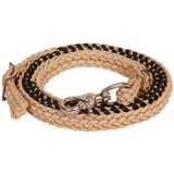 MUSTANG RIENDA DE CONCURSO ENCERADA Y CON CORDONES 3/4" X 8 FT