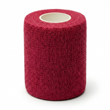 Rollo de venda cohesiva Vetrap color rojo de 4 pulgadas de ancho
