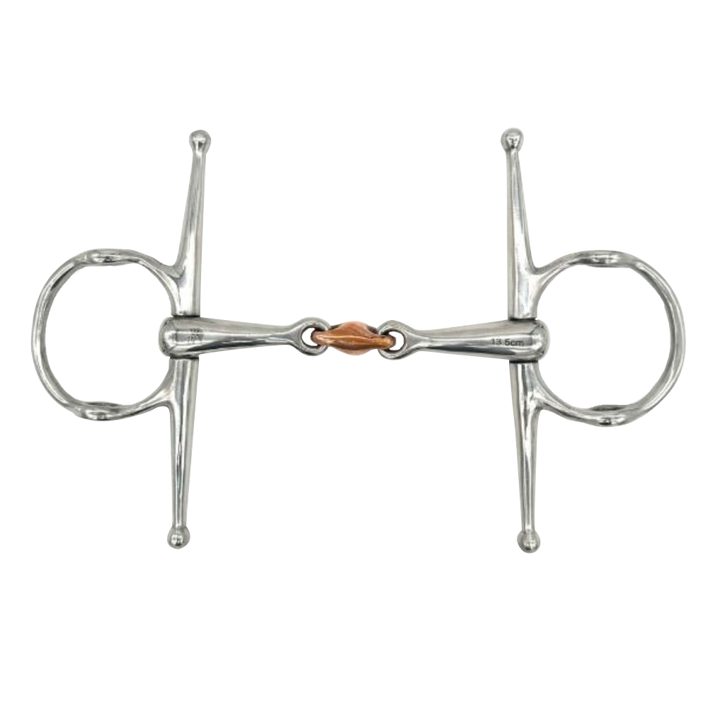 BOCADO DOUBLE JOINTED COPPER ELLIPTICAL NELSON GAG 135