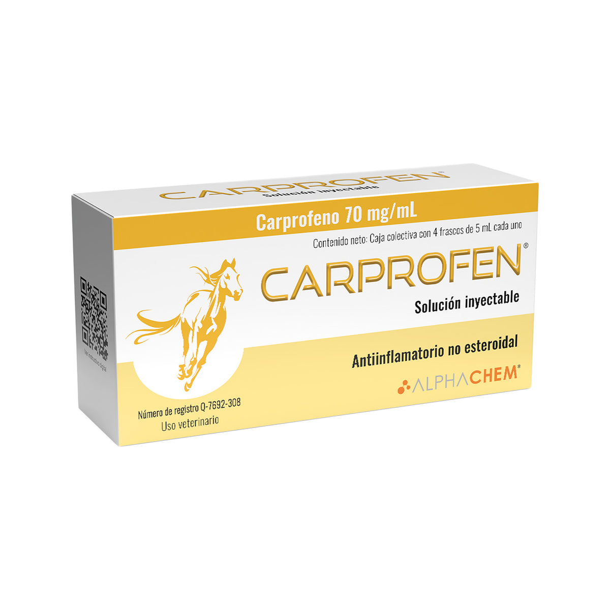 CARPROFEN (CARPROFENO 70 mg/ml) CAJA CON 4 FRASCOS DE 5 ML