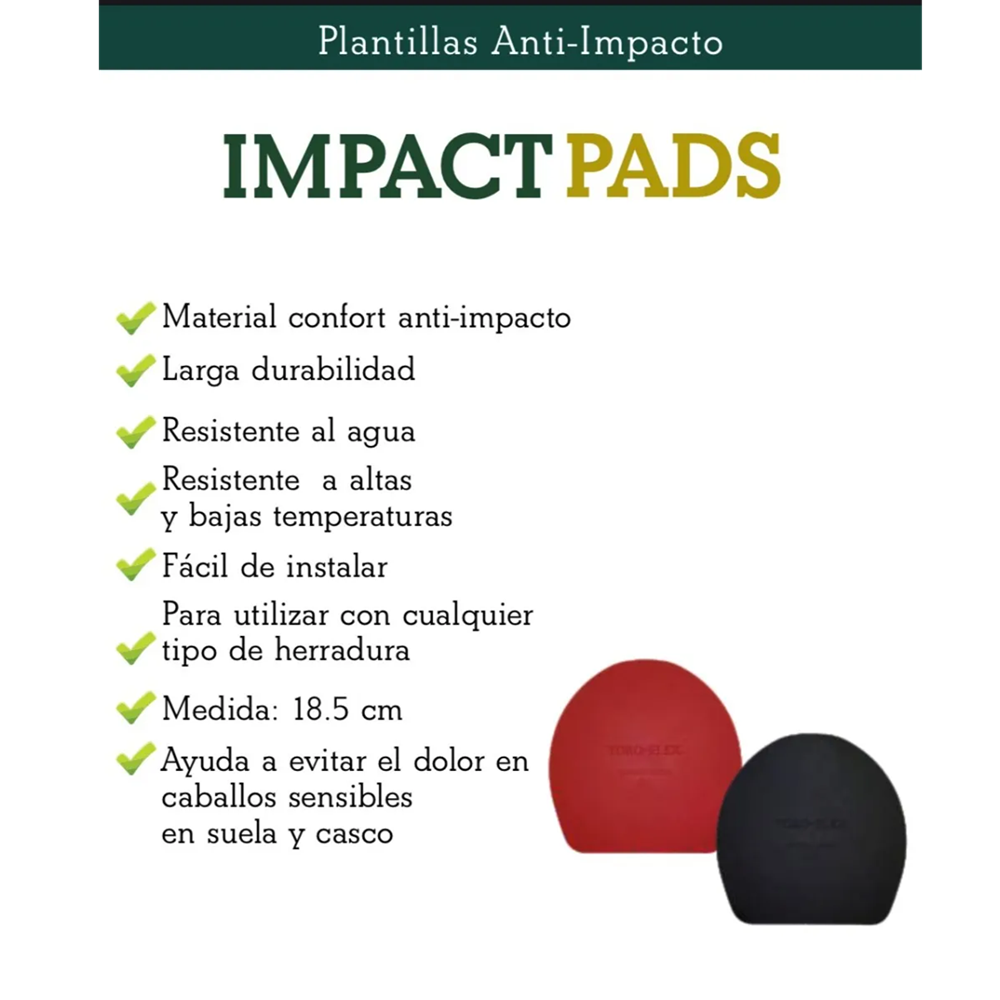 PLANTILLAS ANTIIMPACTO TOROFLEX ROJA (PAR)