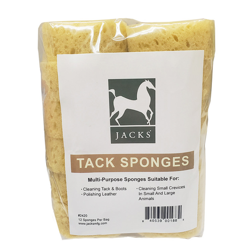JACKS ECONOMY TACK SPONGES (ESPONJAS ECONOMICAS PAQUETE DE 12)