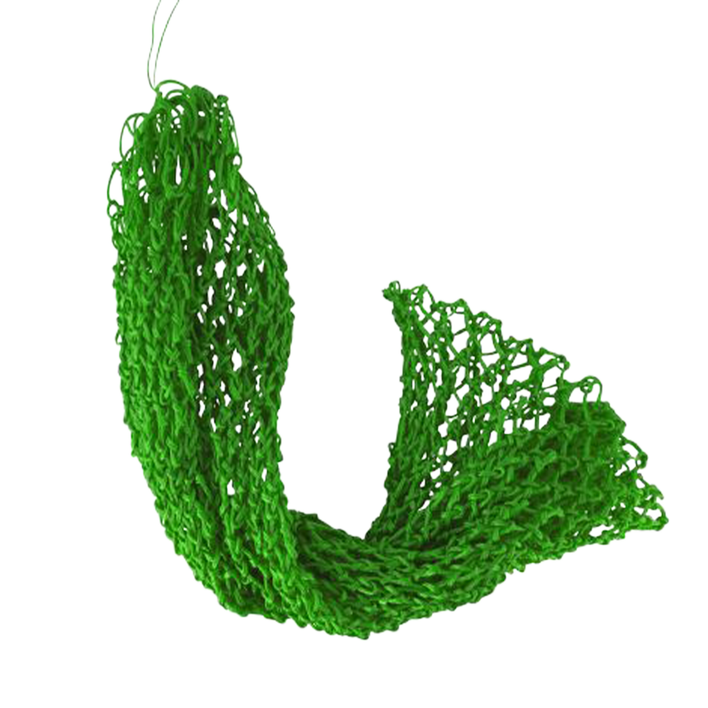 SHOWMAN SUPER SLOW FEED NYLON HAY NET DE 1" X 1" (BOLSA PARA ZACATE) LIME