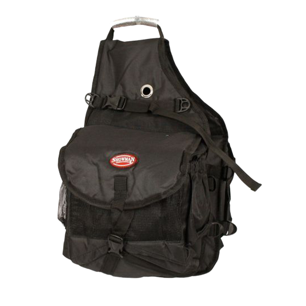 SHOWMAN BOLSA PARA SILLÍN MULTIBOLSILLOS DE NYLON DELUXE - NEGRO