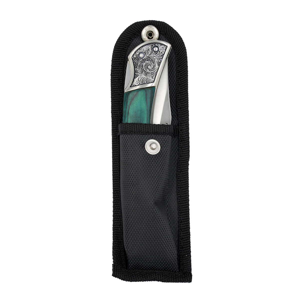 SHOWMAN NAVAJA DE BOLSILLO DE ACERO INOXIDABLE CON MANGO DE MADERA Y HOJA DE 3" DE COLECCIÓN WILD TURKEY