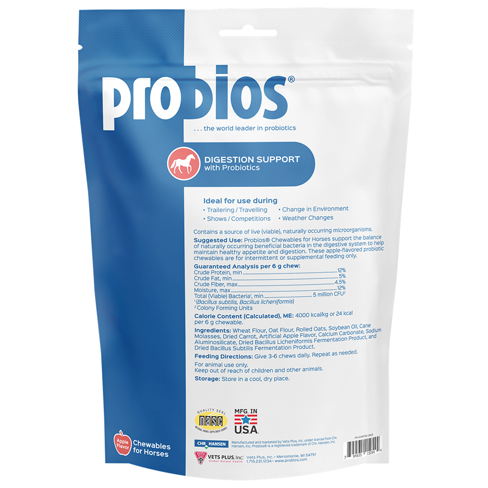 PROBIOS CHEWABLE PREMIOS P/ SOPORTE DIGESTIVO SABOR MANZANA 1 LB