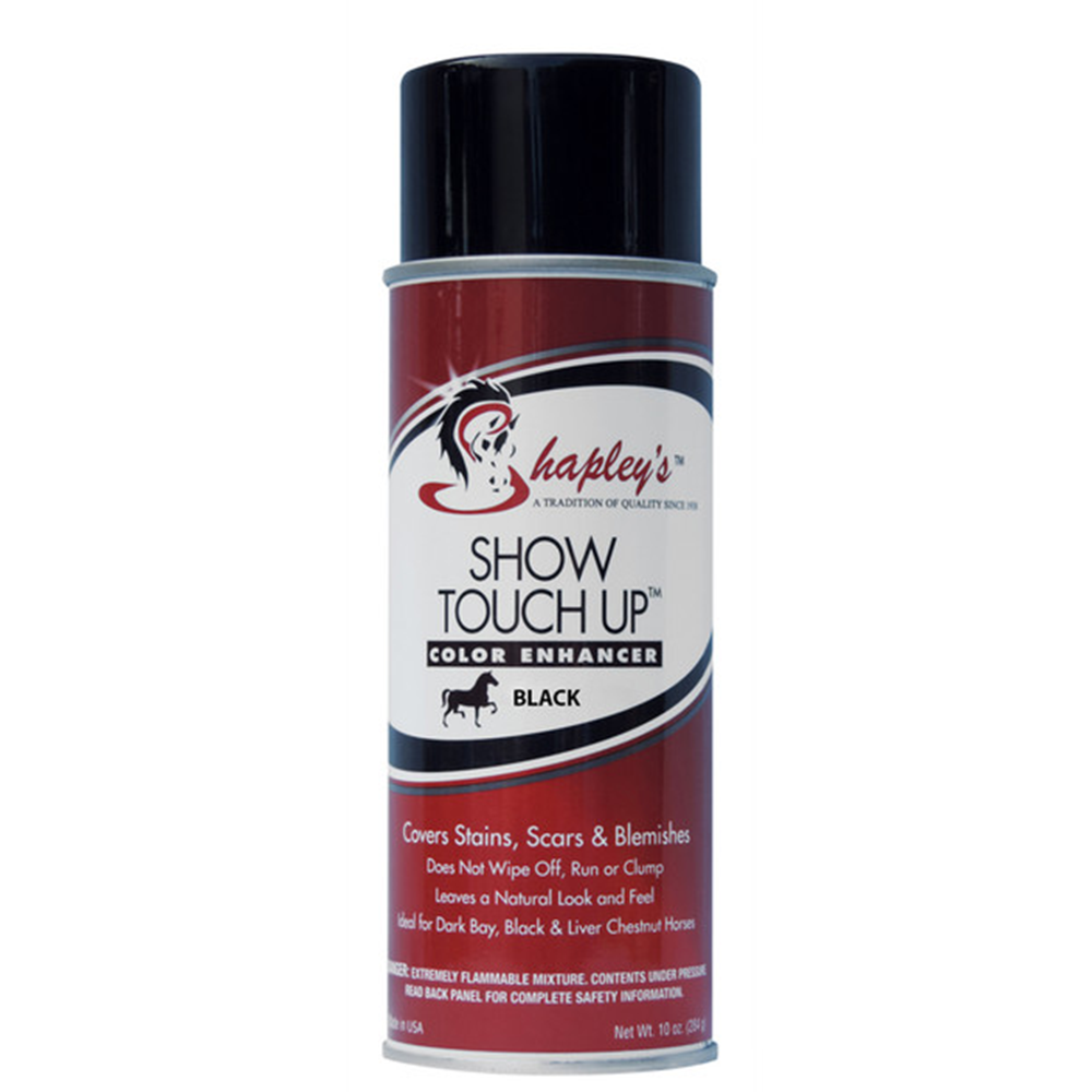 SHAPLEY'S SHOW TOUCH UP BLACK AEROSOL 10 OZ
