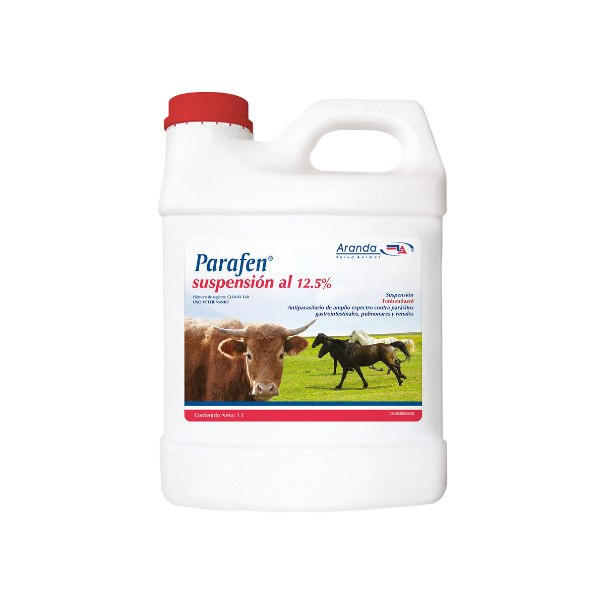 PARAFEN SUSPENSION 1 LT (SUSPENSION ORAL FEBENDAZOL AL 12.5%)