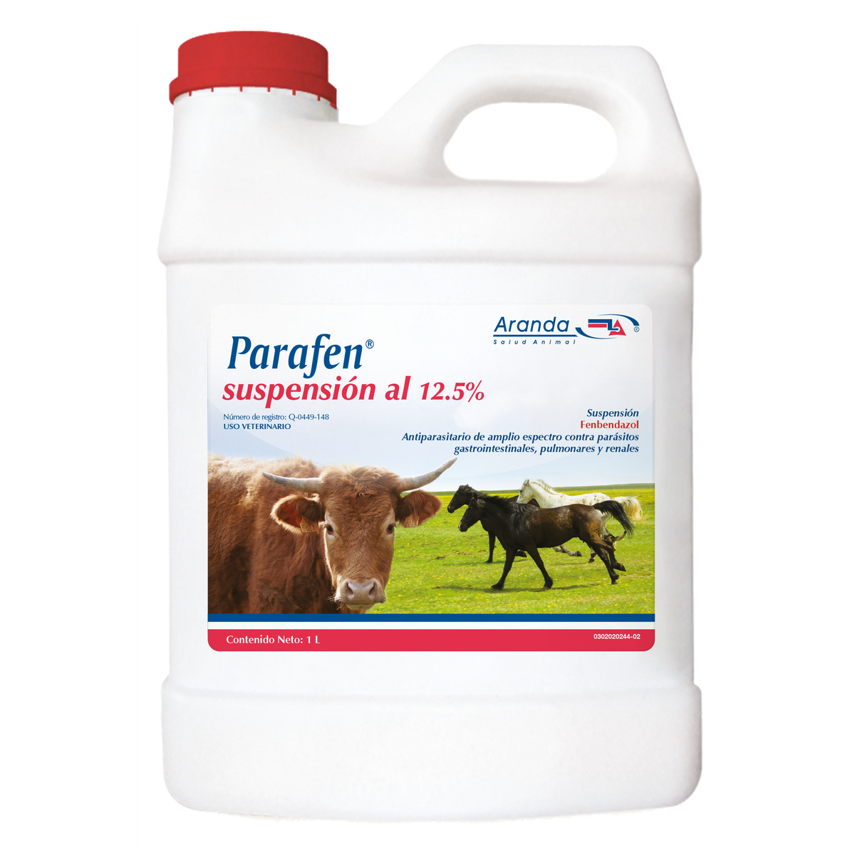 PARAFEN SUSPENSION 1 LT (SUSPENSION ORAL FEBENDAZOL AL 12.5%)