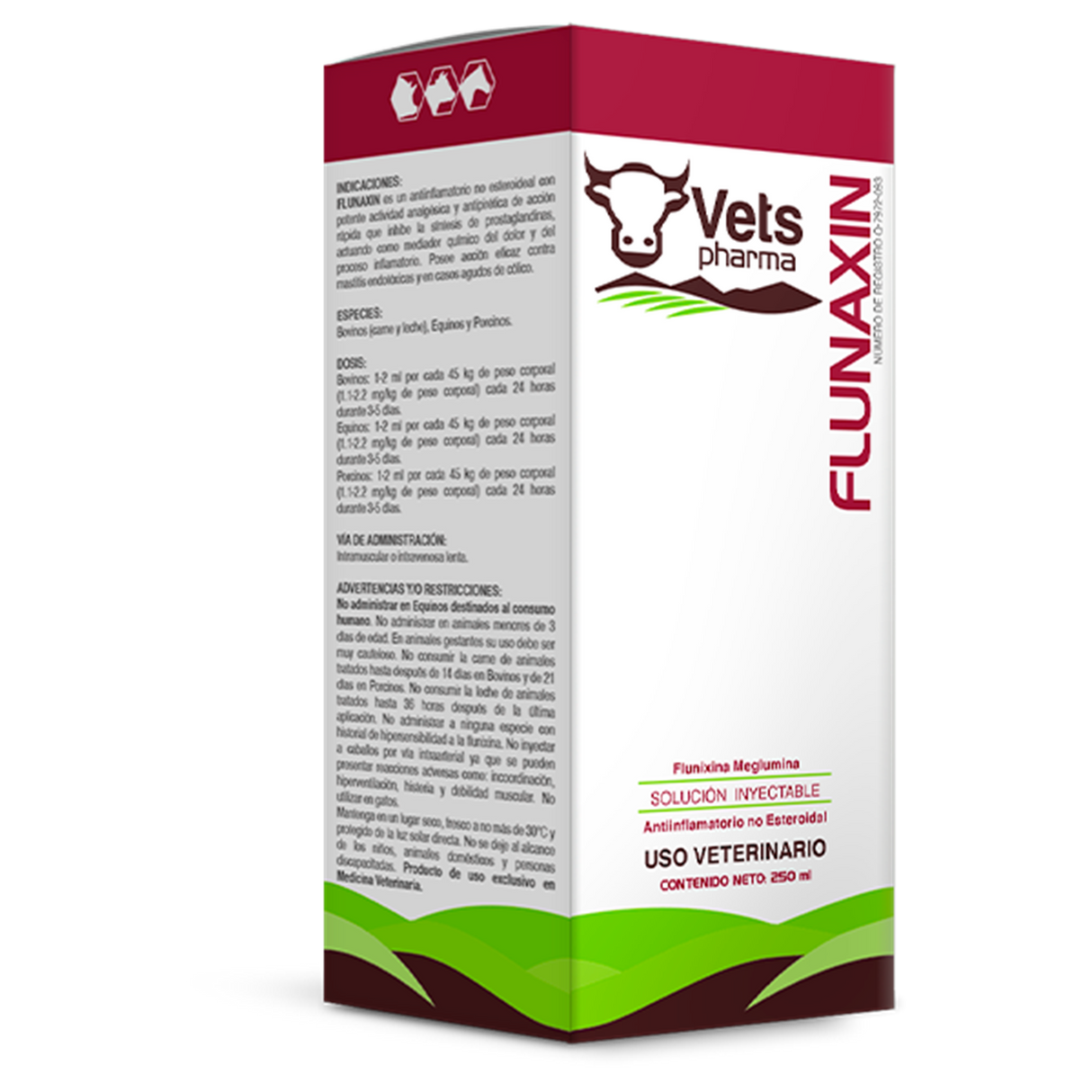 FLUNAXIN (FLUNIXIN MEGLUMINA 83 mg/ml & EQUIVALENTE A 50 mg/ml DE FLUNIXIN BASE)