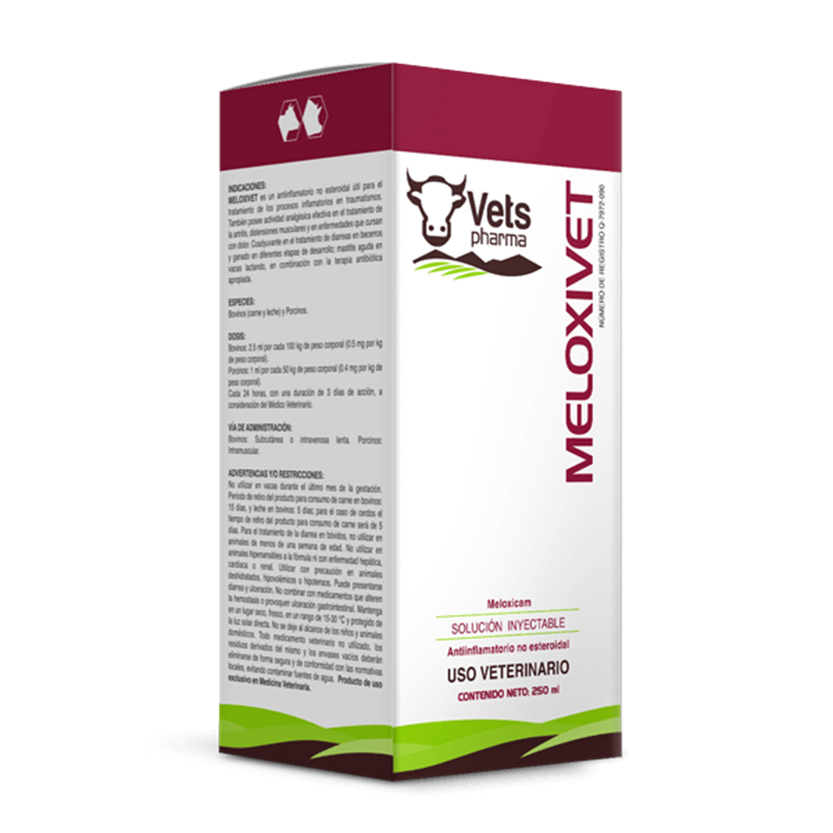 MELOXIVET 250 ML (MELOXICAM 20 mg/ml)